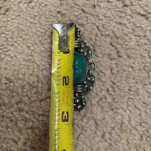 Vintage Greenish-bluish Pin/ Brooch - Picture 6 of 6